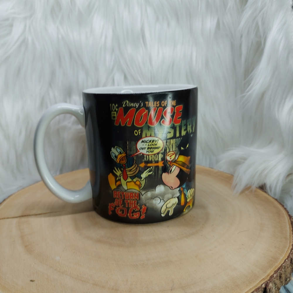Disney Store Tales Of The Mouse Mystery Comic Graphic 20Oz Mug Mickey Donald